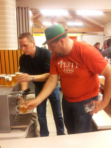 La bière a coulé à flots!